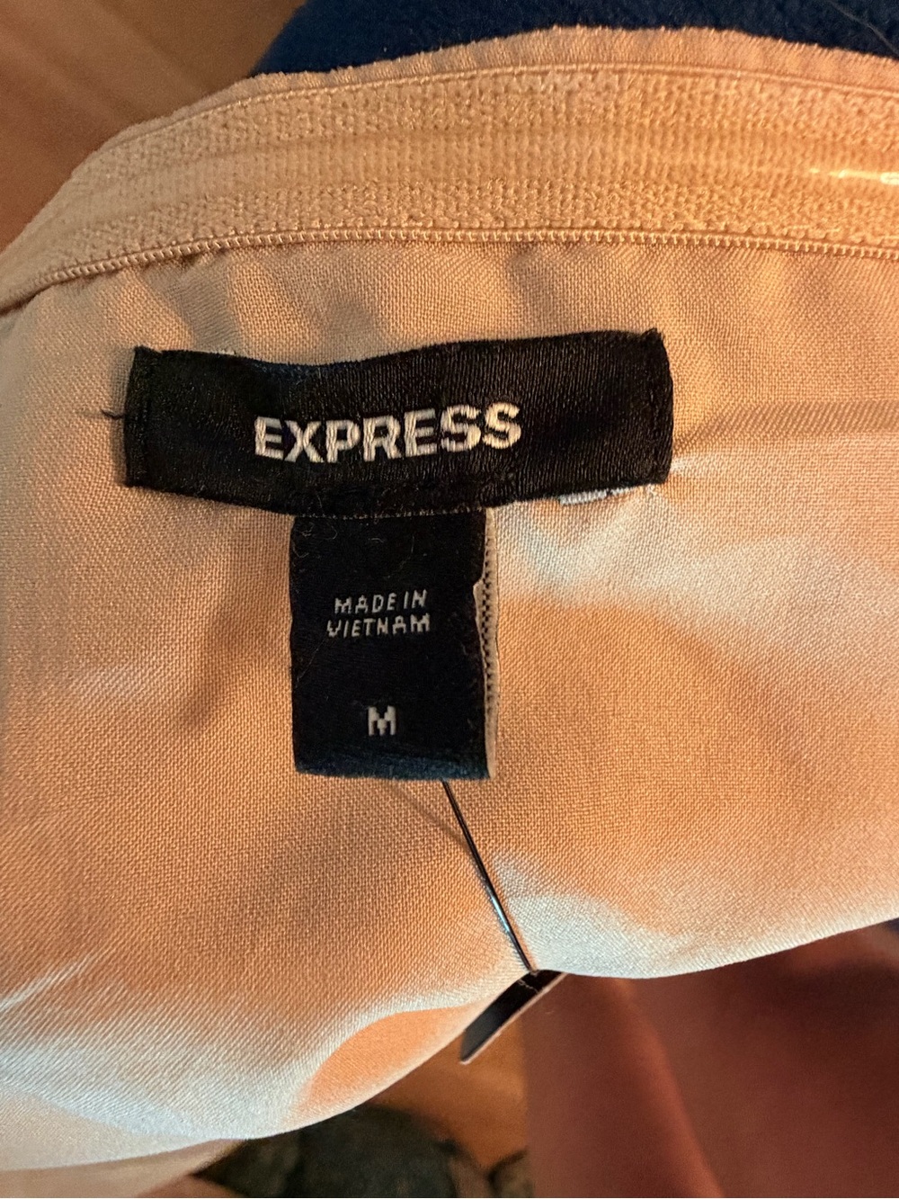 Express Strapless Bustier Tube Top in Beige - Picture 3 of 6